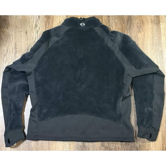 Mountain Hardwear Monkey Man Fleece Jacket Polartec Deep Pile Full Zip Black XL - Picture 2 of 3
